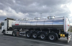 Four-axle tank semitrailer, load-bearing construction, commercial name GIGA, type 91533, modification 915331 complete set