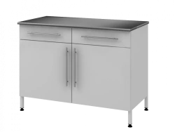 Wall-mounted table on supporting metal cabinet 1200 PTYANZh