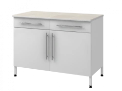 Wall-mounted table on metal pedestal 1200 PTJAKp
