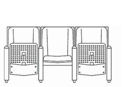 Armchair for auditoriums