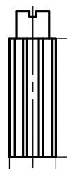 NS RM insert, revision. Diameter 20 mm. Item No. 090.205.025