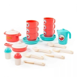 Khozyayushka Children's Tableware Set for 6 Persons (V3) (38 Elements) (in net), item 80158
