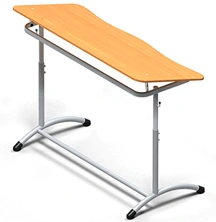 Two-seater adjustable desk, article number PE-DU2-4