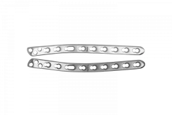 Distal humeral medial plate with angular stability right/left (with 3.5/4.0 mm screws)