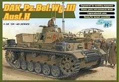Assembled model DAK Pz.Bef.Wg.lll Ausf.H tank