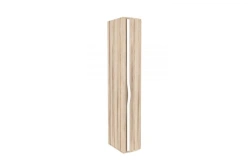 Marta LD.636070.000 Closet-end with curved door right (White/Desira Ash M)