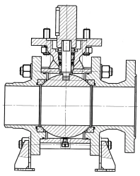 Combined ball valve under electric actuator ?? DN 10-100 PN 1,6-16 MPa