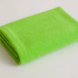Smooth-dyed cotton terry towel
