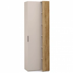 "SOHO" FCE-02.DS/DT, Transitional cupboard (beige) with shelf unit (oak) 400/608 from the set of modular furniture "SOHO".