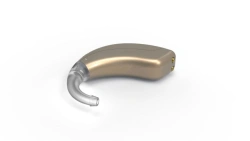 Air conduction hearing aid digital programmable behind-the-ear hearing aid with built-in battery "Prima" in "Prima" version