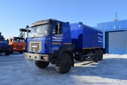Mobile steam generating unit (MPU), UZST brand, type UZST02, modification, 6890-22 on Ural 4320-16 chassis.