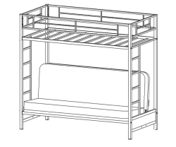 Metal bunk bed