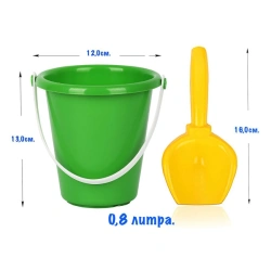 Game Children's sand set 2p. (children's bucket mini, scoop)
