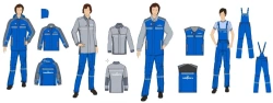 Women's sets for working personnel (jacket, shirt-jacket, waistcoat, dungarees) special for employees of the system's organisati