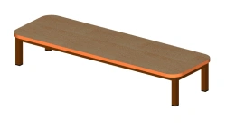 Benches (metal frame) for dressing