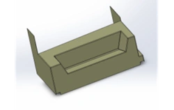 Rear fibreglass footrest 5299-5202730-02