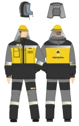 Men's suit for protection against harmful biological factors, against elevated temperatures, model ??_???_??_????_? (jacket, tro