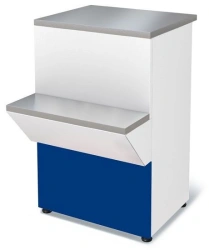 Counter P2629 "Nova" non-cooled cash desk (blue)