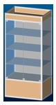 Display case 850 x 600 x h1800