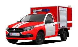 Vehicle for emergency services type N1DG modification N1DGFA on the basis of base vehicle VIS 2349 of modification 234960