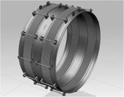 Universal bellows compensator of standard design (type U) of URN version with nominal diameter from 15 mm to 5000 mm., 84716:Uni
