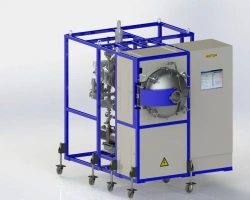 Hydrogen chamber resistance electric furnace of SNNF type