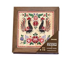Puzzles "Russian Patterns" "Gorodets Painting" (16 pieces) Article 136