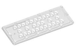 Lens for LED luminaires AMT-HB-236x70-5050-30