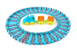 Play set "Railway with steam engine and wagons" KNOPA 1/4