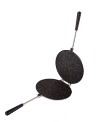 Baking mould "Waffle maker" cast aluminium (with non-stick coating) TM Kukmara, with bakelite handles, line "Mra".