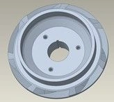 Working wheel, compression, RCXLF, 0.68" shaft, NI-RST, 3 BH / IMPELLER: COMP, RCXLF, .68, NI-RST, 3 BH part number 1033043