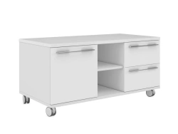 Mobile cabinet with 2 drawers and left-hand door, item No. EMP222SX.HGW