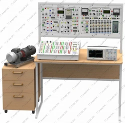 Set of training equipment on electrical engineering and fundamentals of electronics
