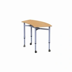 Shaped table of "Puzzle" series, MDF (with and without wheels)