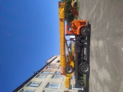 Truck crane KS-45717K-4 and its modifications with the use of cabin U2.65.52.000 and its modifications manufactured by IMZ AVTOK