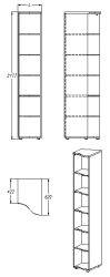 Shelving unit (series 441.218)