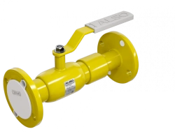 All-welded steel isolating ball valve ALSO flanged full bore DN20 PN16 of 09G2S steel