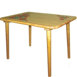 Small children's table with cold painting made of solid wood 460x600x450MM 72520000000