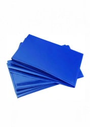 Painted blue polyethylene bag (bag) without logo 50 (+22)*100/25 microns V=100l