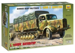 Prefabricated model "German heavy half-track truck L 4500R Maultier".