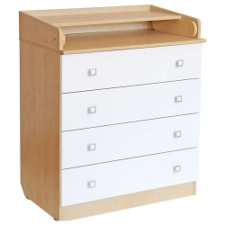 Polini kids Simple 1580 chest of drawers, natural white, article number 0001288.93