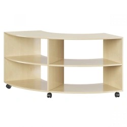 Mobile radius shelving unit "Eko"
