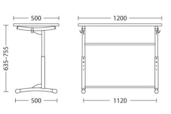 Desk 1 seat (P 1.1)