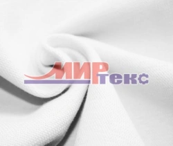 Cotton knitted fabric (cotton-100%) bleached, interlaced