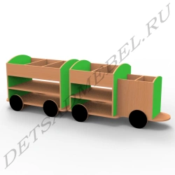 Set of shelving "truck with carriage"
