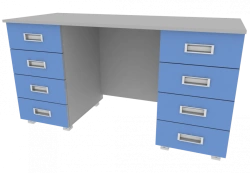 Desk with two drawers 1400*600*750mm (WxHxH)