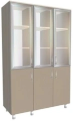 Three-section medical cupboard with glass KSShm 3-02