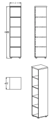 Shelving unit (series 401.183)