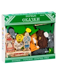 Constructor "Fairy Tales" "First Fairy Tales - Kolobok, K.Ryaba, Teremok" (30 parts) Item No. 453-2