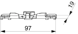 REHAU/KBE AD70 locking strip, article no. 373539